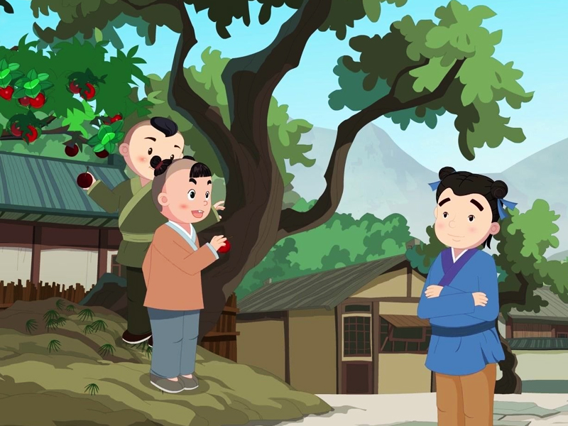 王戎不取道旁李簡(jiǎn)筆畫(huà)