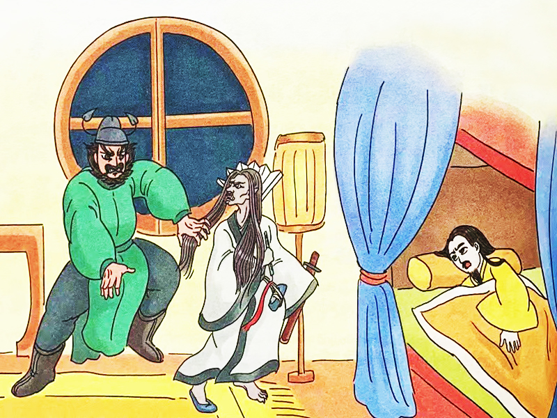 鐘馗捉鬼故事插畫(huà)