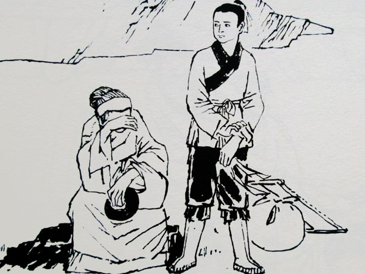 “小時(shí)偷針大時(shí)偷金”插畫